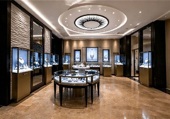 Black Gold Jewelry Store interior design