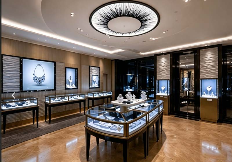 Black Gold Jewelry Store interior design