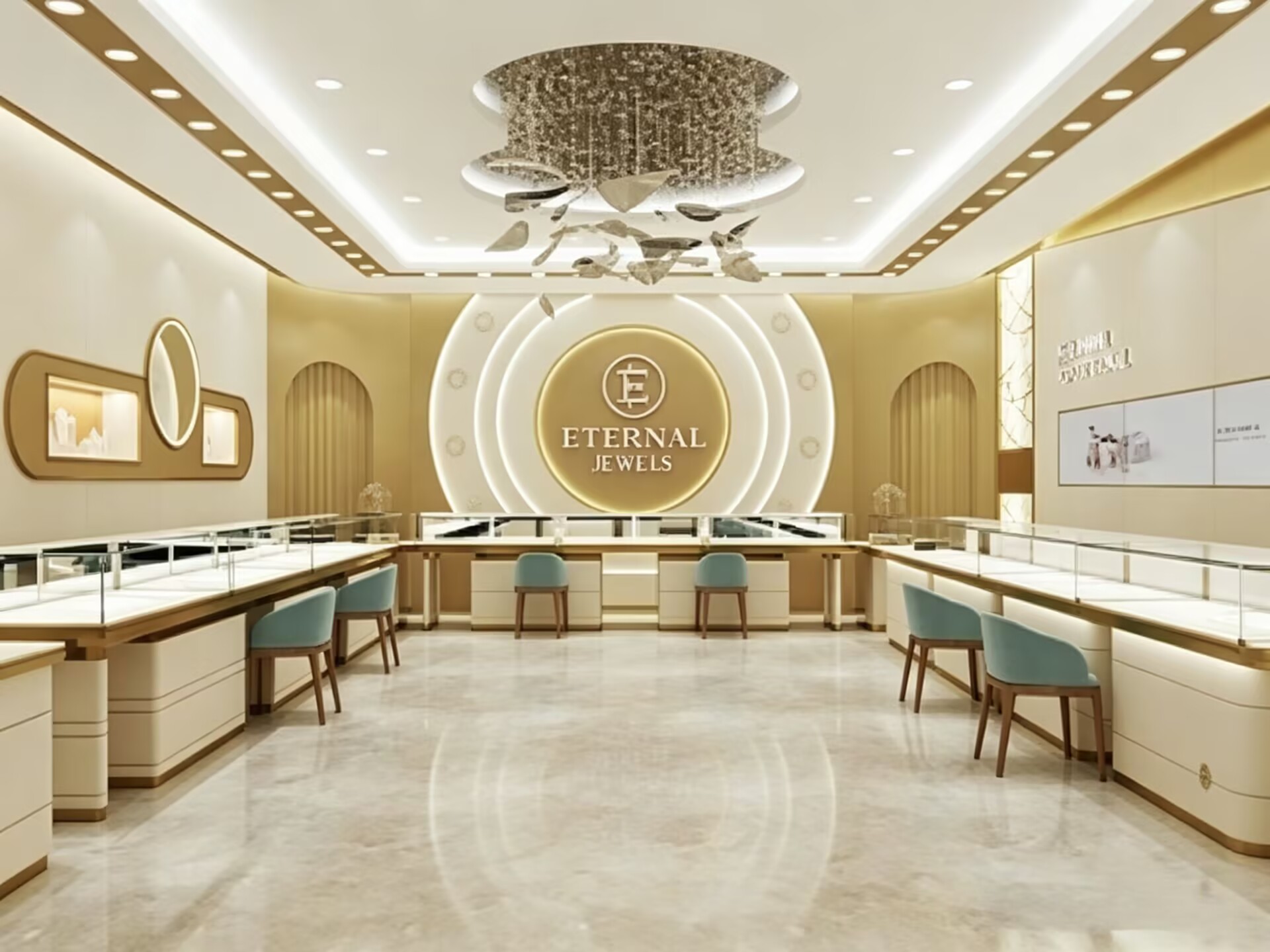 Eternal Glow Jewelry Retail Space & Display Solution