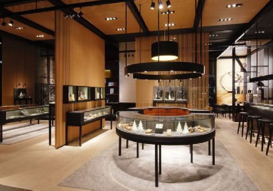 Modern Minimalist Circular & Wall-Mounted Jewelry Display Cabinets