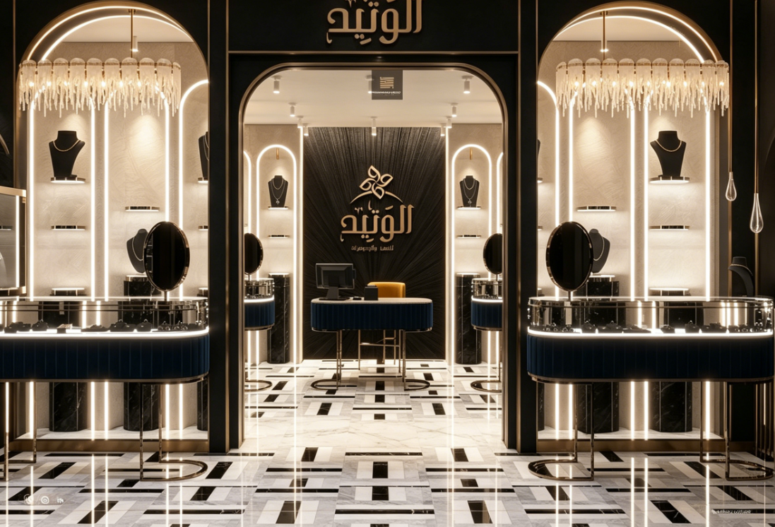 Arabian Luxe Jewelry Retail Space & Display Solution