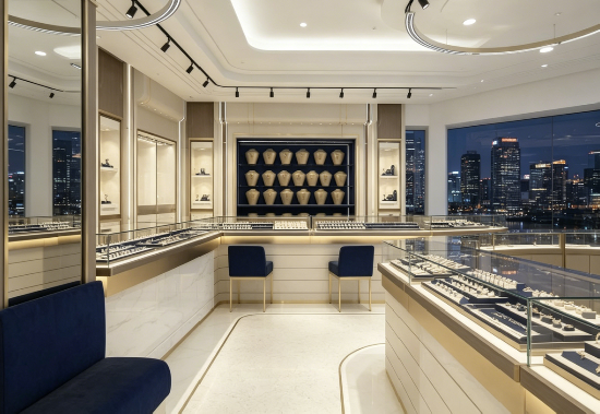 City View Jewelry Retail Space & Display Solution