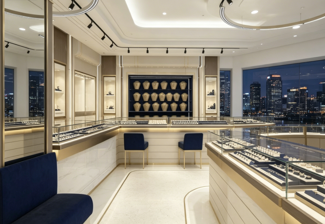 City View Jewelry Retail Space & Display Solution