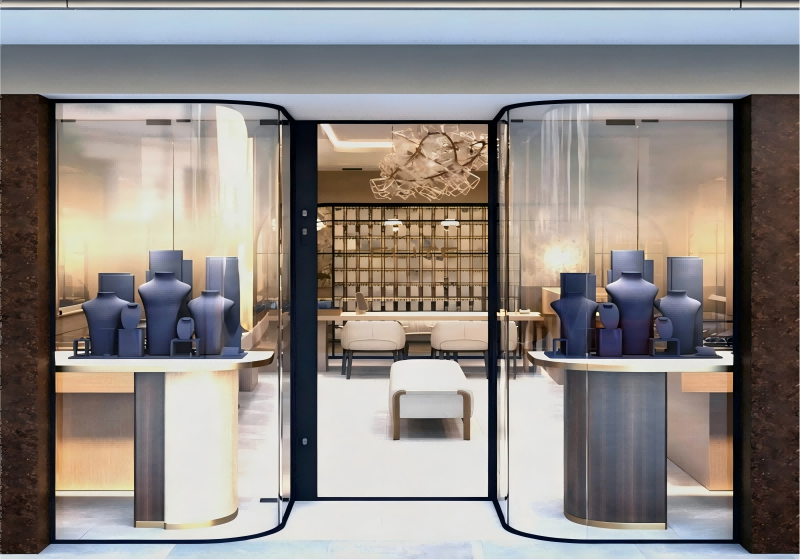 Modern Minimalist Luxury Jewelry Boutique Design