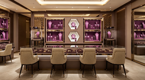 Plum Velvet Jewelry Retail Space & Display Solution