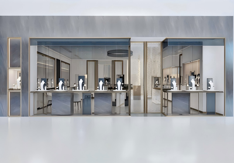 Modern Minimalist Jewelry Store Design & Display Solutions
