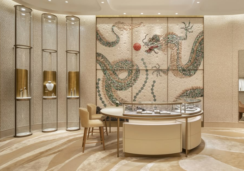 Luxury Organic-Shaped Jewelry Display Counters: Redefine Your Boutique’s Aesthetic