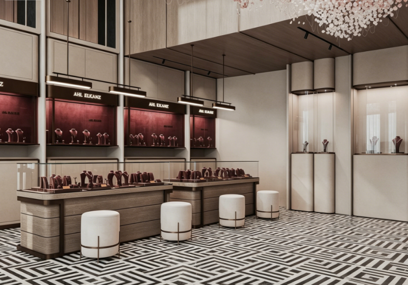 Blush Bloom Jewelry Retail Space & Display Solution