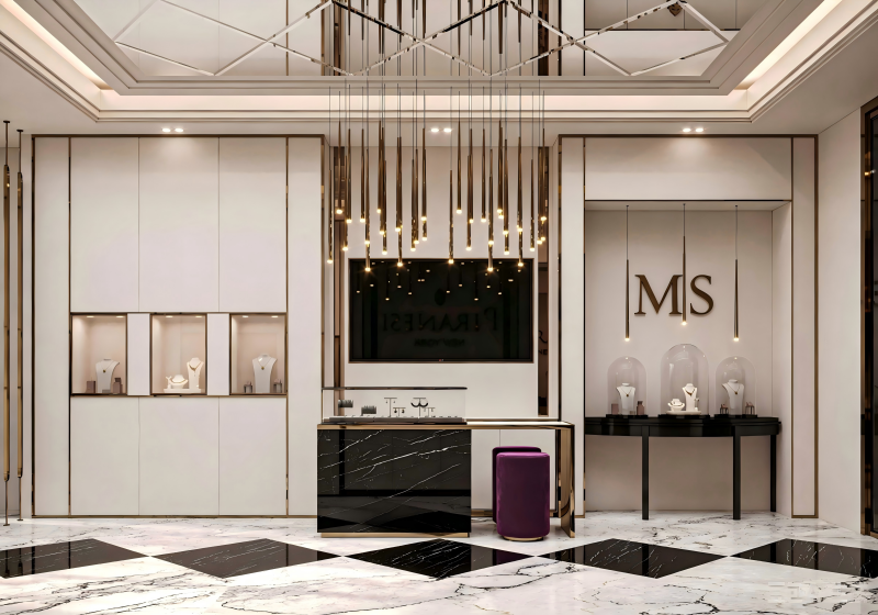 Modern Luxury Jewelry Boutique Interior Design & Display Solutions