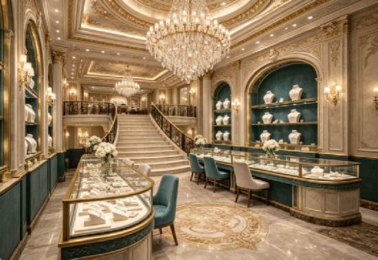 Emerald Palais Jewelry Retail Space & Display Solution