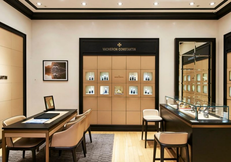Classic Dark Luxury Watch & Fine Jewelry Boutique Interior | Custom Display Showcase MS