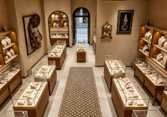 Traditional Ethnic Heritage Jewelry Boutique Full Display Fixture Collection