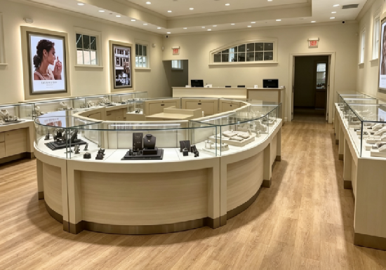 Light Wood Modern Boutique Showcases Factory Direct