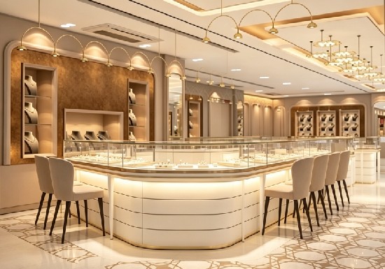 Luxury Mmodern Jewelry Display Case