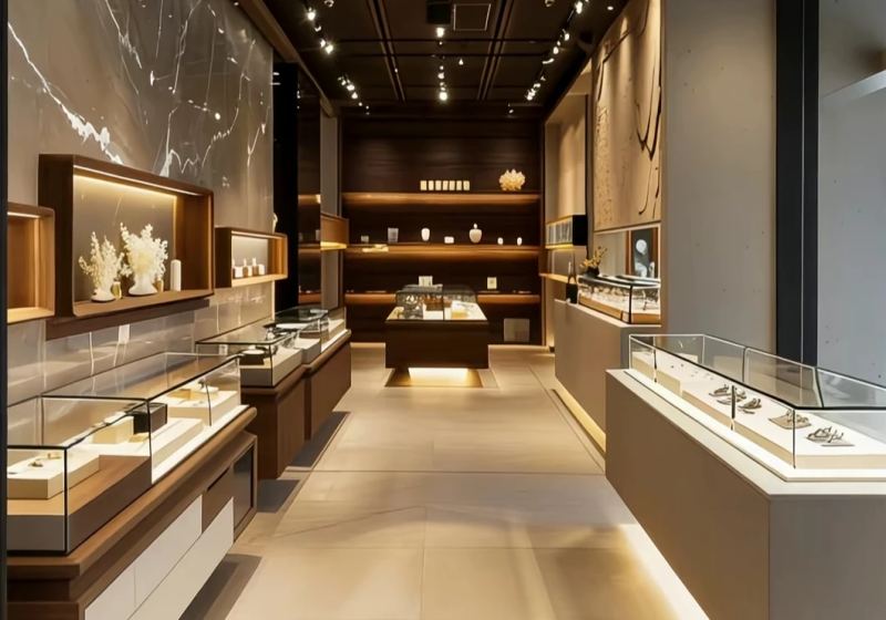 Premium Custom Jewelry Store Display Counters