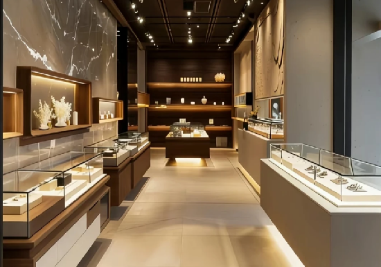 Premium Custom Jewelry Store Display Counters