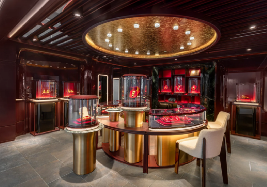 Luxury Chinese‑Style Gold Jewelry Store Display Project