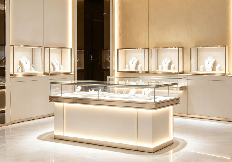 Modern Luxury Jewelry Display Cabinets