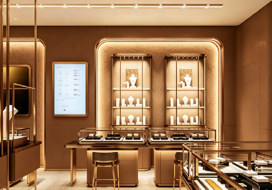 High-end Accessible Luxury Jewelry Full Store Display Case