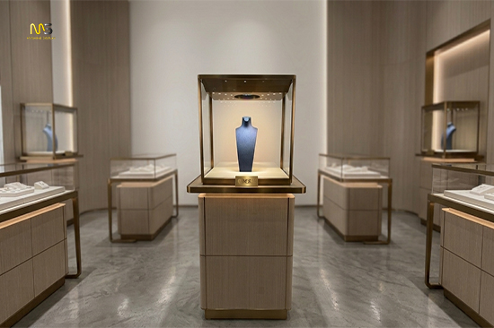 Hign-End Luxury Free-Standing Tower For Jewelry Shop