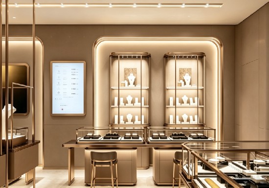 High-end Accessible Luxury Jewelry Full Store Display Case