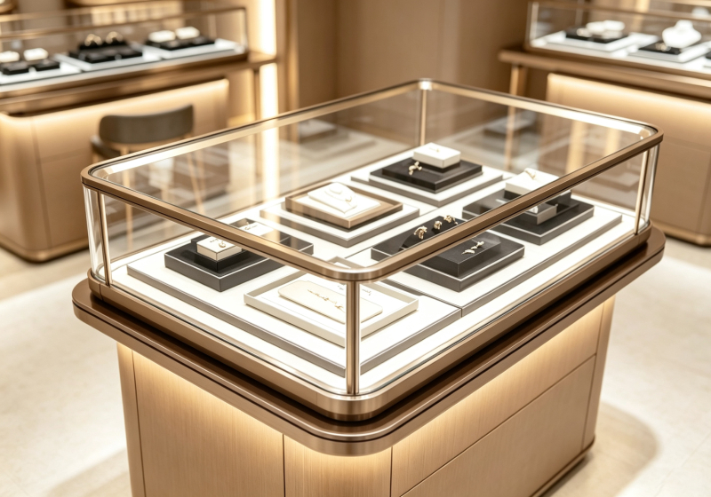 High-end Accessible Luxury Jewelry Full Store Display Case