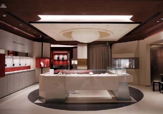Luxury Pearl Jewelry Store Display Furniture