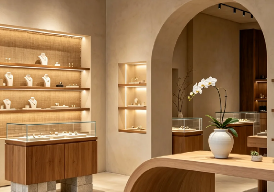 Wabi‑Sabi Natural Material Jewelry Display Cases