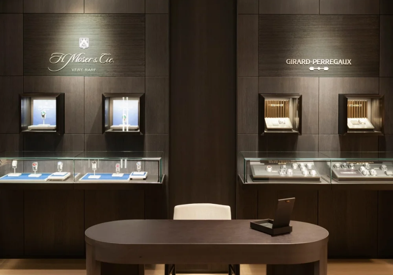 Modern Minimalist Watch & High‑End Jewelry Store Display Cabinets