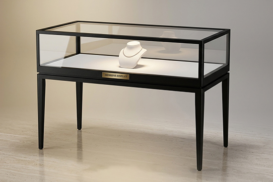 Classic Black Display Counter And Jewelry Cabinet