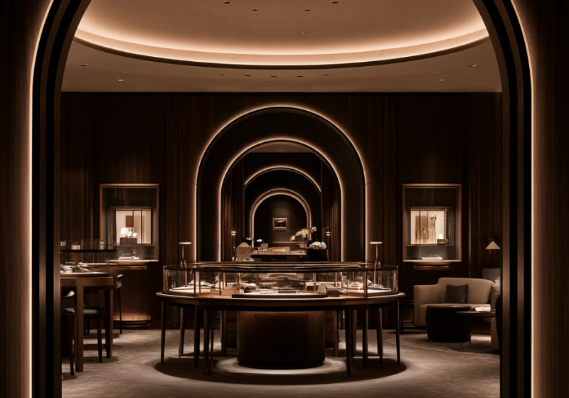Luxury High‑End Jewelry Display Store Interior & Custom Showcases