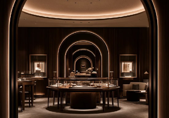 Luxury High‑End Jewelry Display Store Interior & Custom Showcases
