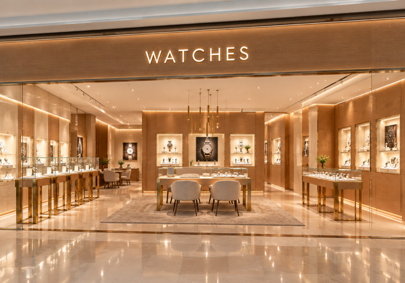Warm Wood modern Watch Boutique Collection