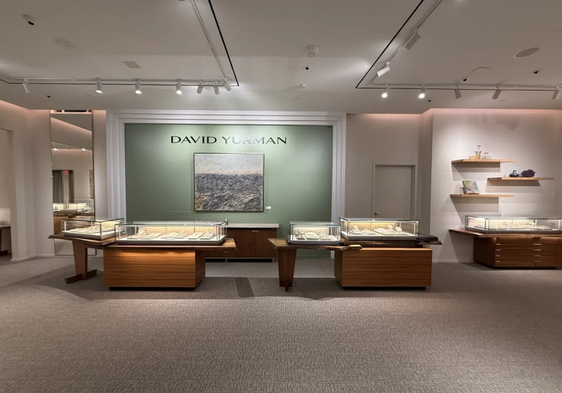 Custom Solid Wood Jewelry Display Cases for Luxury Boutique