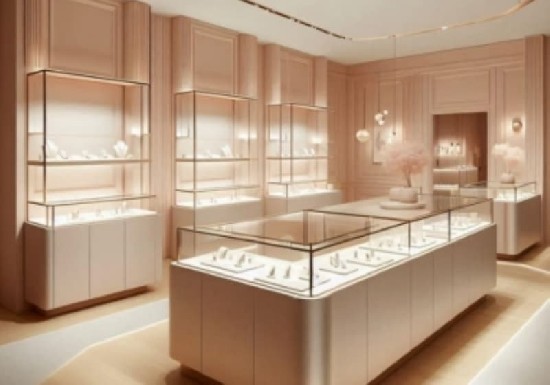 Elegant Luxury Jewelry Display Cabinets