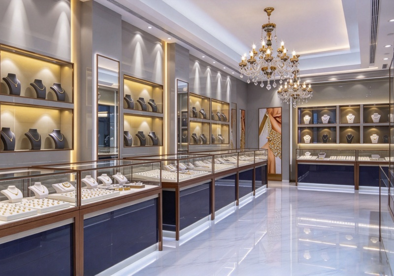Custom Light Luxury Jewelry Store Interior