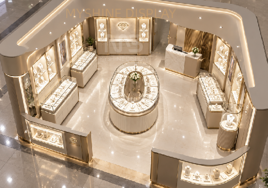 Custom Jewelry Display Kiosks for Shopping Malls