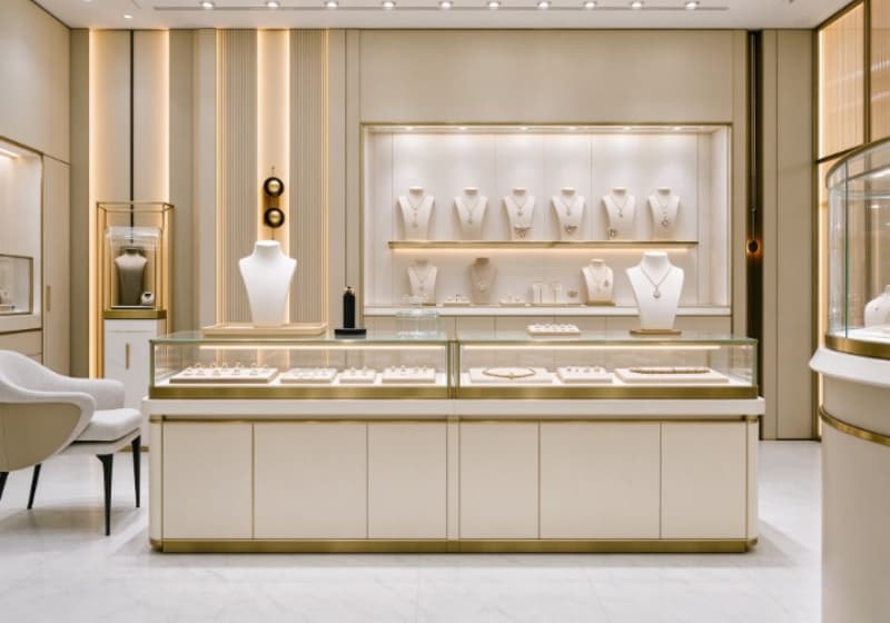 Luxury Jewelry Shop Interior Complete Display Furniture Solution