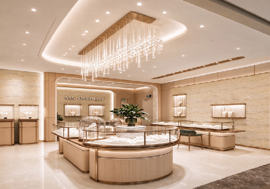 Custom Luxury Jewelry Boutique Full Store Design | Bespoke Jewelry Showcase & Interior Fitout