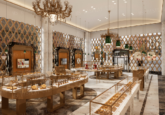 Grand Luxury High-End Jewelry Boutique Full Fitout | Bespoke Jewelry Showcase Project