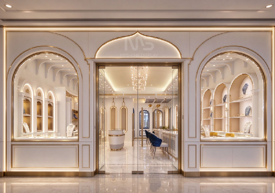classic luxury jewelry store design