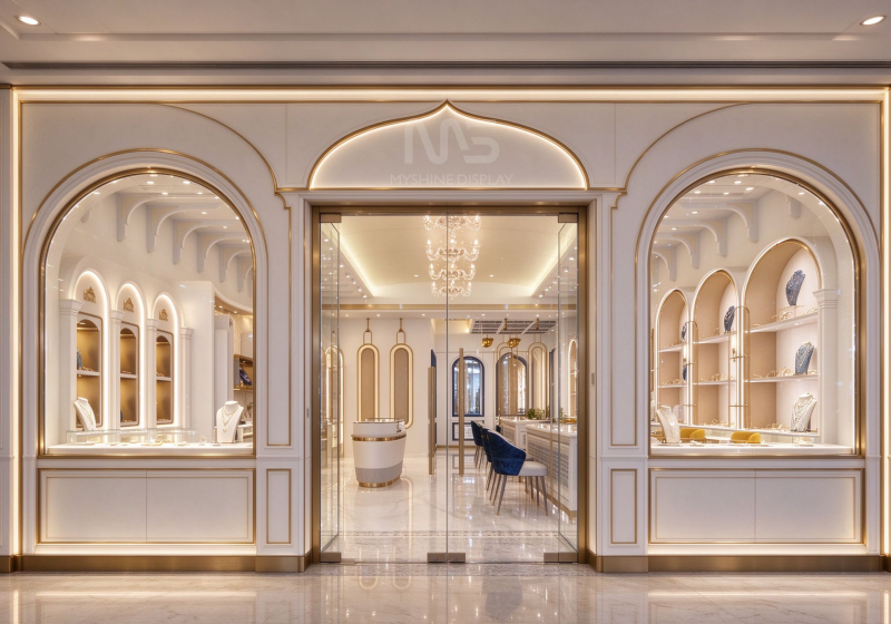 classic luxury jewelry store design