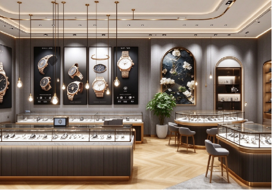 Modern Luxury Watch Boutique Interior