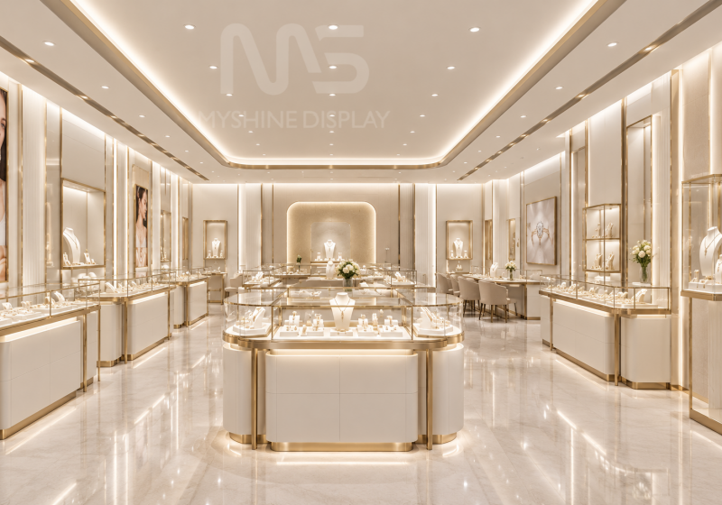 A Refined Jewelry Display Environment with Timeless Elegance