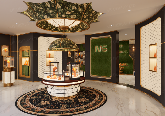 Luxury Vintage Jewelry Store Interior Design | High-End Jewelry Display Showcase Project