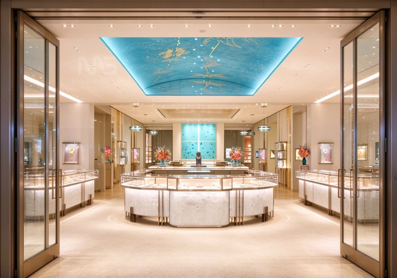 Ocean Luxury Jewelry Boutique Display Fixtures