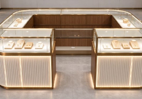 U-Shaped Warm Luxury Jewelry Display Set