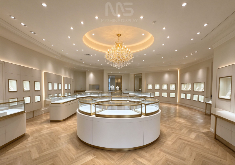 Modern Luxury Jewelry Store Interior Design & Custom Display Cabinets