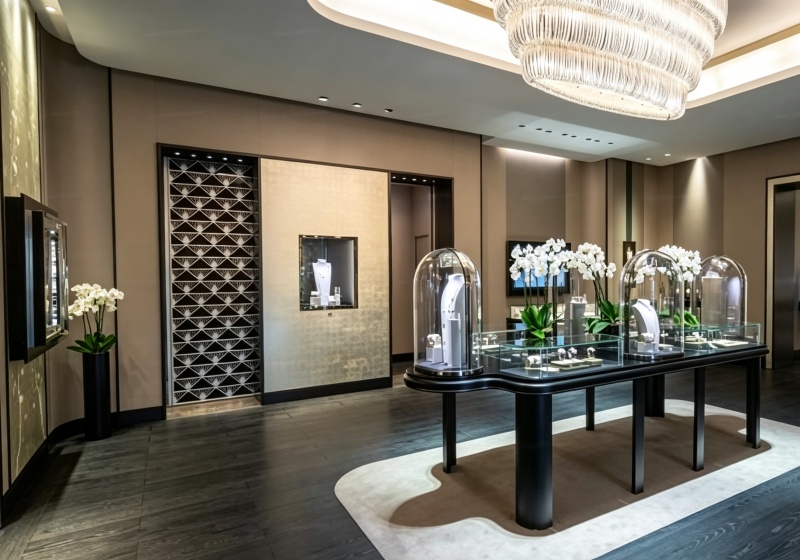 Luxury Fine Jewelry Boutique Display Cabinet Complete Solution
