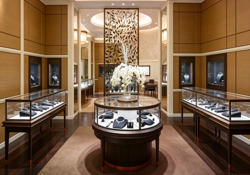 Custom Elegant High-End Jewelry Store Interiors